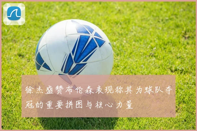 徐杰盛赞布伦森表现称其为球队夺冠的重要拼图与核心力量